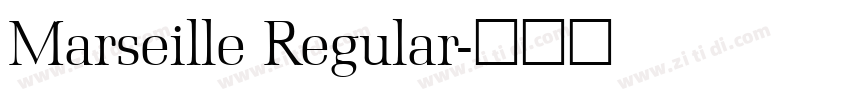 Marseille Regular字体转换